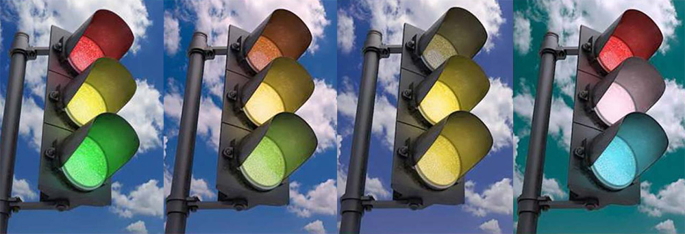 traffic light color blind